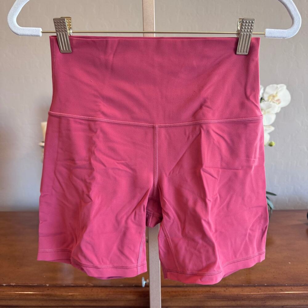 Lululemon Align High Rise Short 6” Desert Red Size 6 - Picture 2 of 9